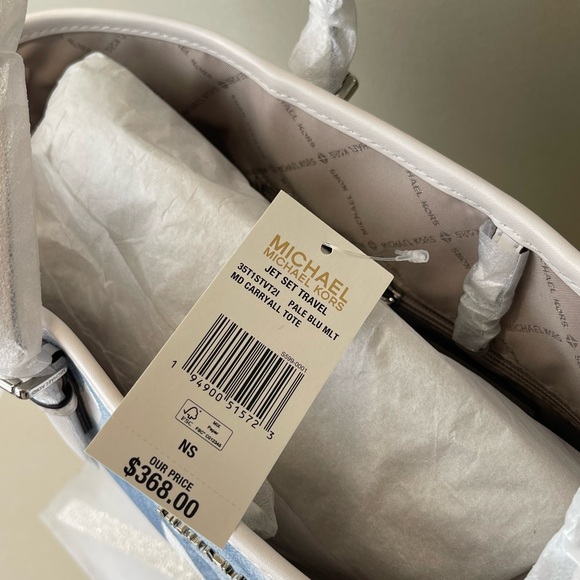 (new+tag) Michael Kors ‘rare’ jet set travel carryall tote color cloud b… - Picture 5 of 13